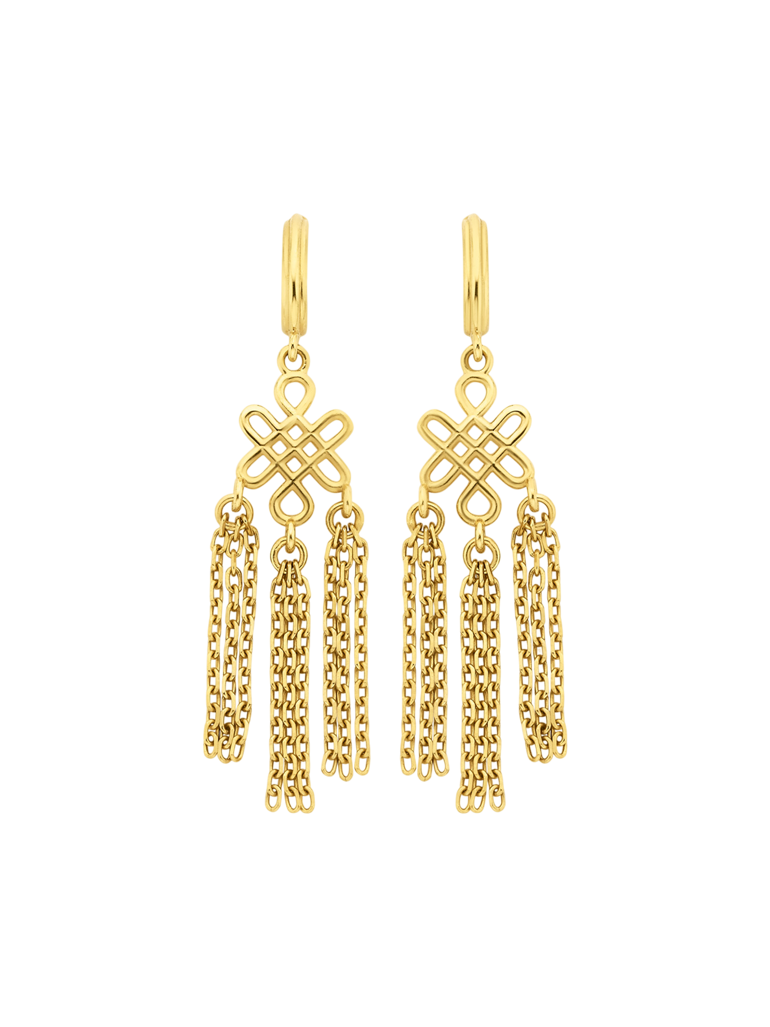 Ether earrings gold